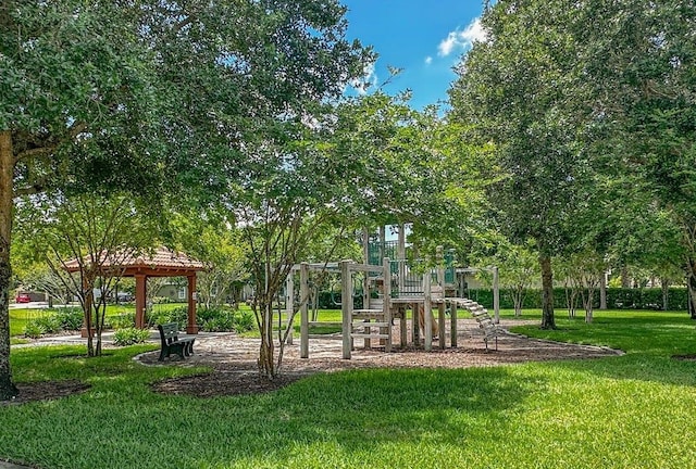 117 Mission Cove Cir, Saint Augustine, FL 32084 - community play area featuring a lawn and a gazebo