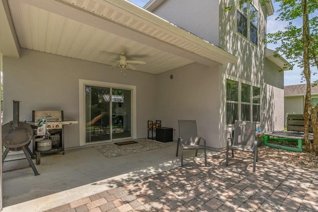 117 Mission Cove Cir, Saint Augustine, FL 32084 - view of patio with ceiling fan