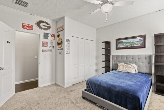 117 Mission Cove Cir, Saint Augustine, FL 32084 - bedroom with carpet, a closet, ceiling fan, and baseboards