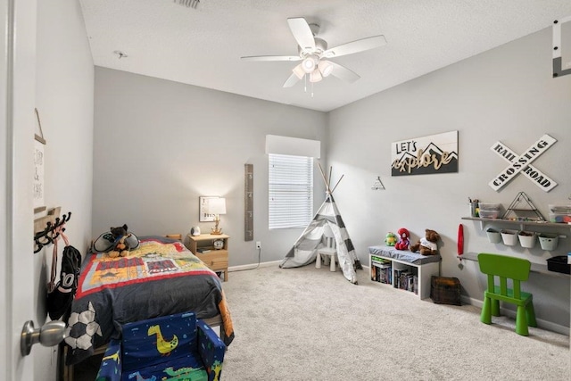 117 Mission Cove Cir, Saint Augustine, FL 32084 - carpeted bedroom with baseboards and a ceiling fan