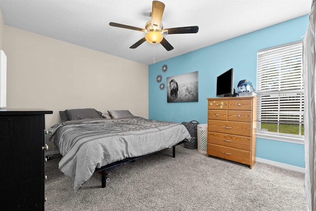461 S Nassau St, Saint Augustine, FL 32084 - bedroom featuring carpet, ceiling fan, and baseboards