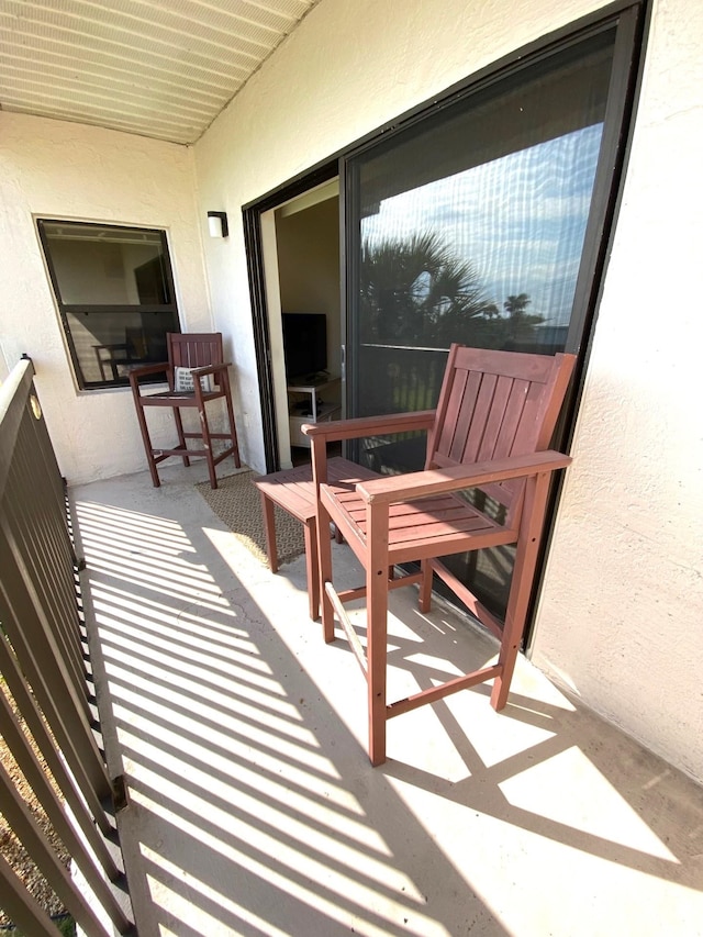 view of balcony