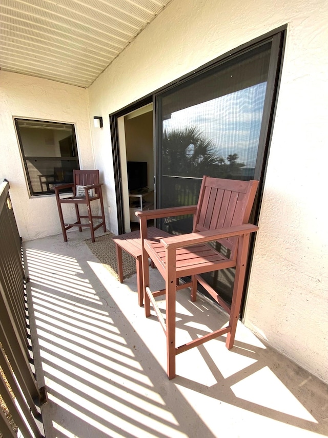 view of balcony