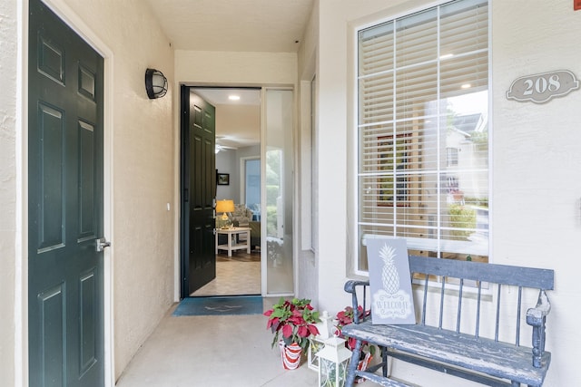 208 Augusta Cir, Saint Augustine, FL 32086 - property entrance featuring stucco siding