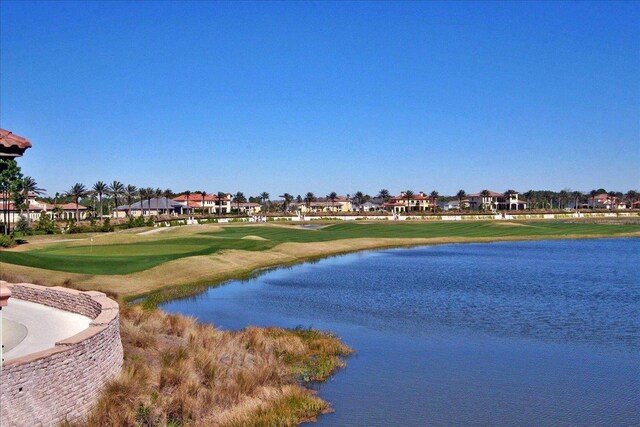 water view featuring golf course view