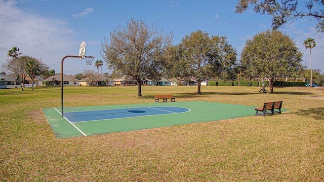 984 Windward Way, Saint Augustine, FL 32080 - view of sport court featuring a lawn and community basketball court
