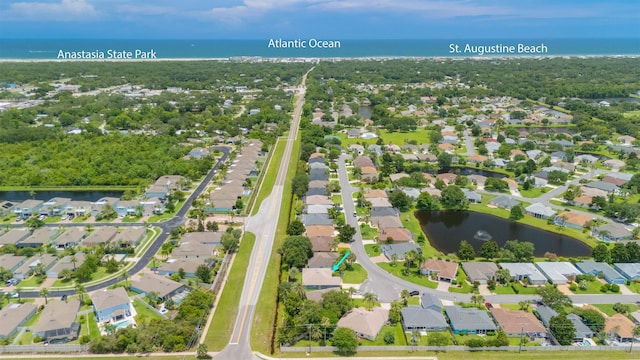 984 Windward Way, Saint Augustine, FL 32080 - aerial overview of property's location featuring a nearby body of water and nearby suburban area