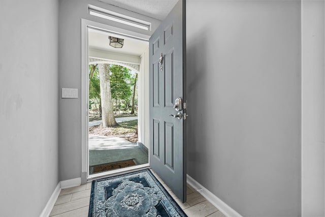 entryway featuring light hardwood / wood-style floors