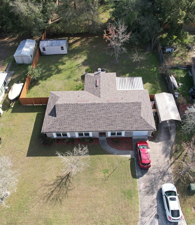 birds eye view of property