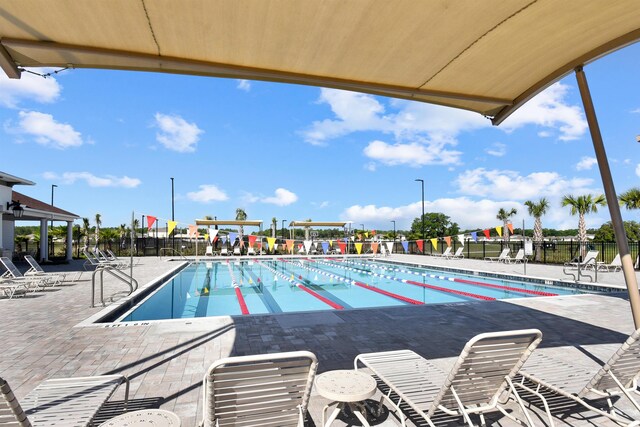 181 Narvarez Ave, Saint Augustine, FL 32084 - community pool with a patio and fence
