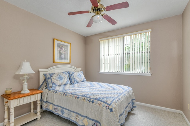 2202 Vista Cove Rd, Saint Augustine, FL 32084 - bedroom featuring carpet flooring, baseboards, and a ceiling fan