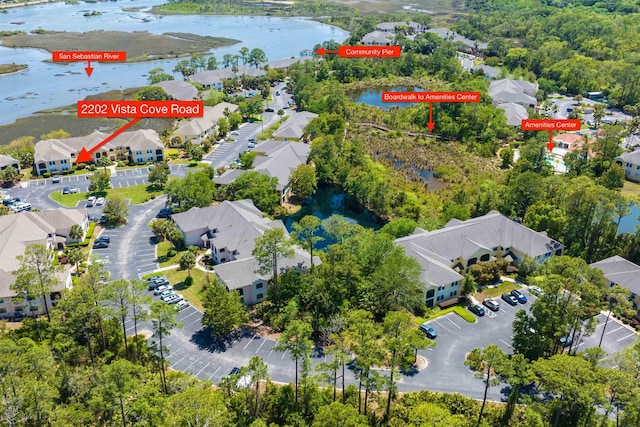2202 Vista Cove Rd, Saint Augustine, FL 32084 - view of property location featuring a large body of water and nearby suburban area