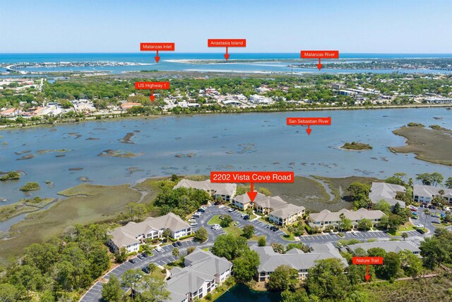 2202 Vista Cove Rd, Saint Augustine, FL 32084 - view of property location featuring a nearby body of water and nearby suburban area