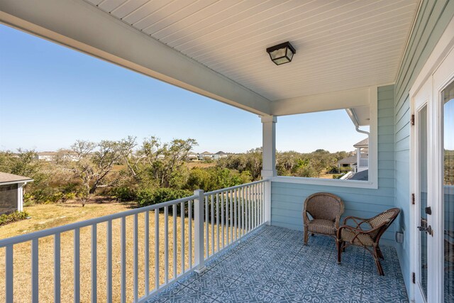 view of balcony