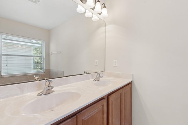 bathroom featuring vanity