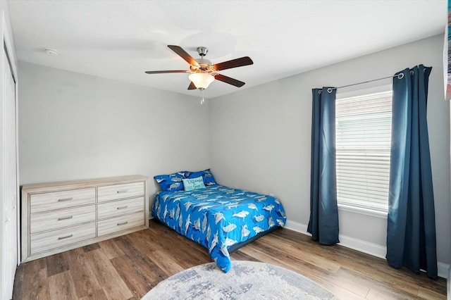 52 Lumberjack Trl, Palm Coast, FL 32137 - bedroom featuring wood finished floors and a ceiling fan