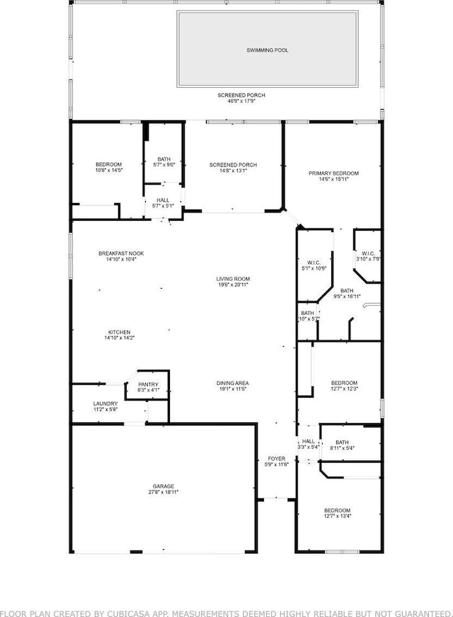 52 Lumberjack Trl, Palm Coast, FL 32137 - view of floor plan / room layout