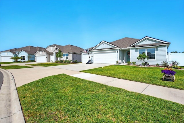 52 Lumberjack Trl, Palm Coast, FL 32137 - single story home with a garage, concrete driveway, and a residential view