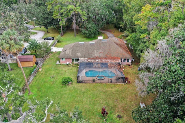 birds eye view of property