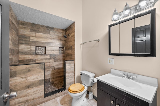 4405 Alvin St, Hastings, FL 32145 - full bath with toilet, tiled shower, vanity, tile patterned floors, and baseboards