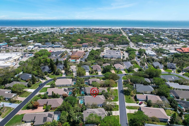 404 Ocean Breeze Ln, Saint Augustine, FL 32080 - aerial view featuring a water view and a residential view