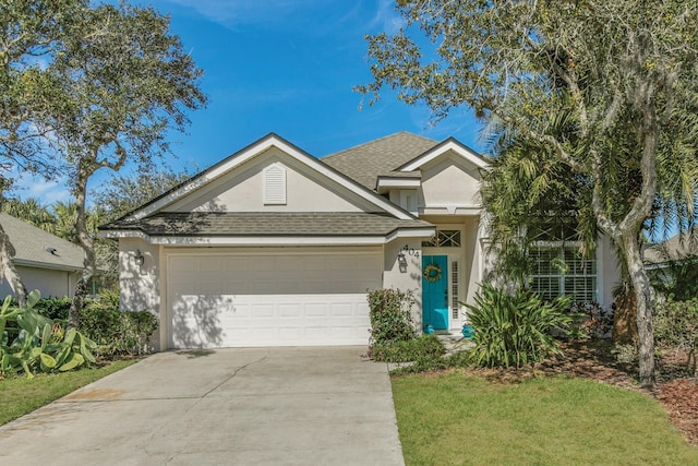 ranch-style house with a garage