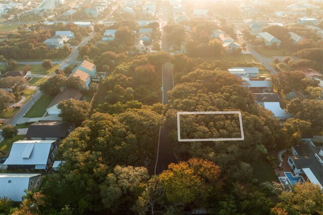 211 2nd St, Saint Augustine, FL 32080 - aerial perspective of suburban area featuring property parcel outlined