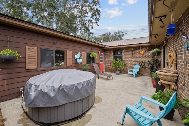 view of patio featuring area for grilling