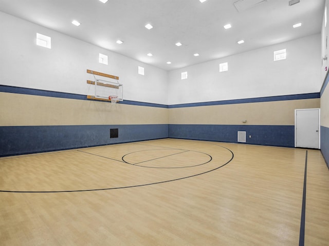 view of sport court featuring community basketball court