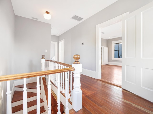 hall featuring hardwood / wood-style flooring