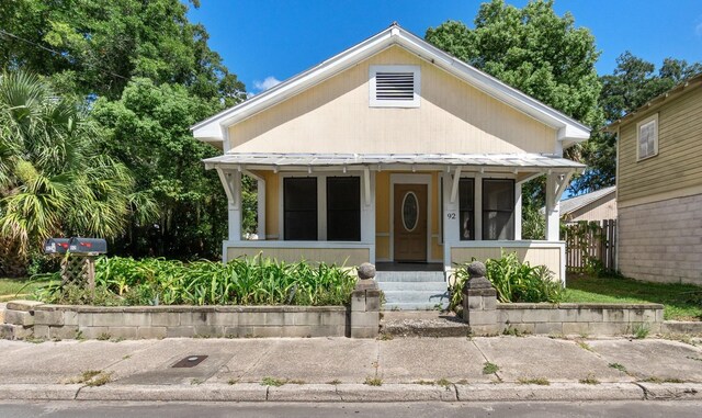 view of bungalow-style home