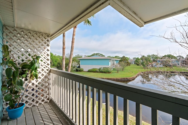 650 W Pope Rd Unit 208, Saint Augustine, FL 32080 - balcony featuring a water view