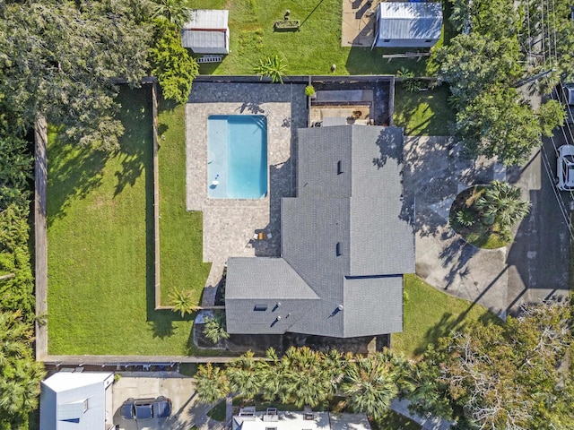 50 Dufferin St, Saint Augustine, FL 32084 - aerial view of property and surrounding area with a pool area