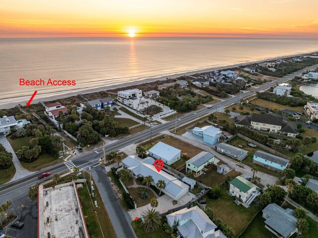 7201 A1A S, Saint Augustine, FL 32080 - aerial view at dusk featuring a water view