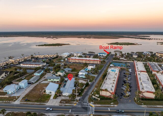 7201 A1A S, Saint Augustine, FL 32080 - drone / aerial view featuring a water view