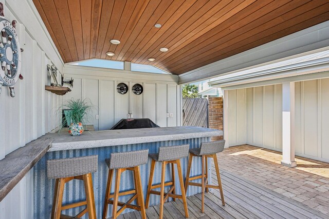 7201 A1A S, Saint Augustine, FL 32080 - deck with fence and an outdoor bar