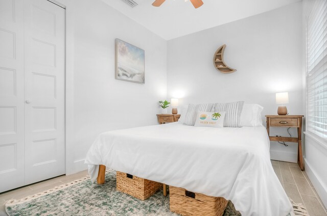 7201 A1A S, Saint Augustine, FL 32080 - bedroom with ceiling fan and baseboards