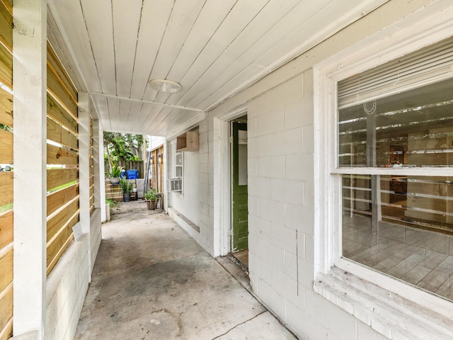 view of patio / terrace featuring cooling unit