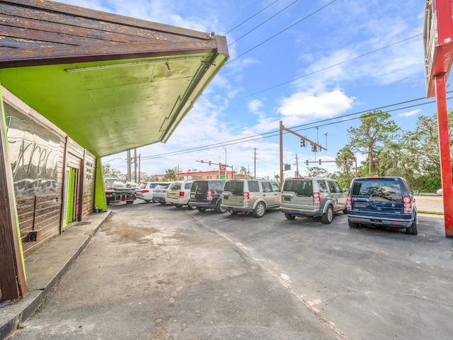 view of car parking