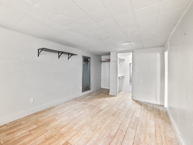 interior space with light wood-type flooring