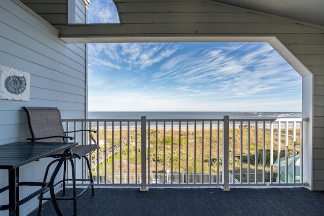 2900 Coastal Hwy, Saint Augustine, FL 32084 - balcony featuring a beach view and a water view
