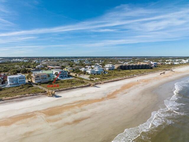 2900 Coastal Hwy, Saint Augustine, FL 32084 - drone / aerial view with a beach view and a water view