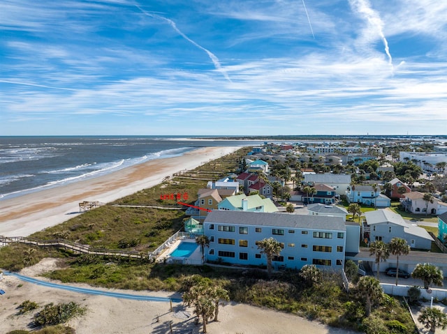 2900 Coastal Hwy, Saint Augustine, FL 32084 - birds eye view of property with a view of the beach and a water view