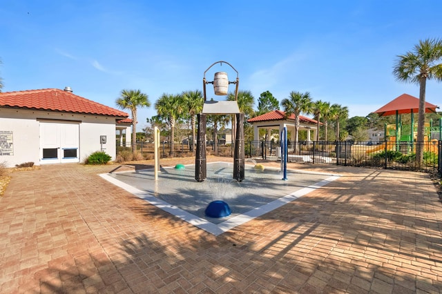 exterior space featuring a playground