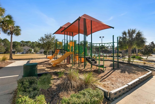 view of jungle gym