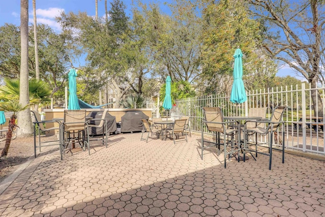 view of patio / terrace with grilling area