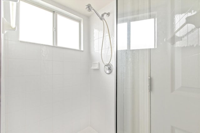 bathroom with walk in shower