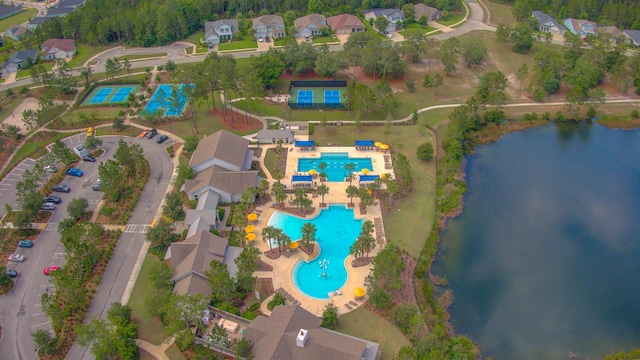 24 Pepperpike Way, Saint Augustine, FL 32092 - aerial overview of property's location with a pool area and a large body of water