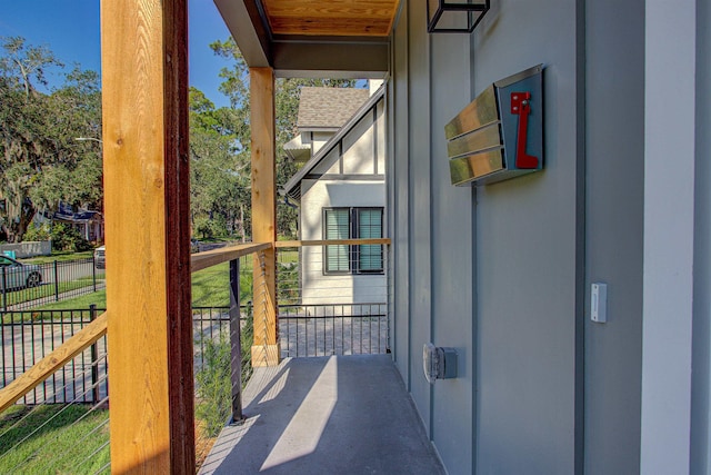 view of balcony