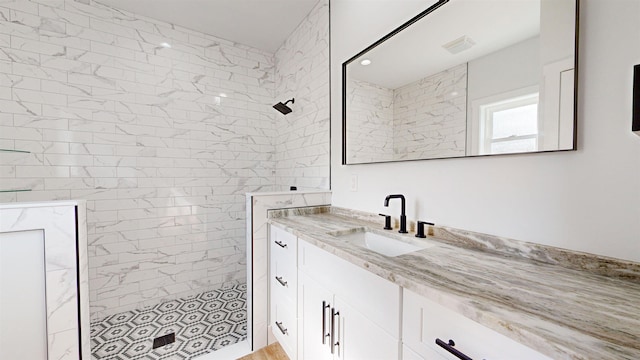 24 E Park Ave, Saint Augustine, FL 32084 - full bathroom featuring walk in shower and vanity